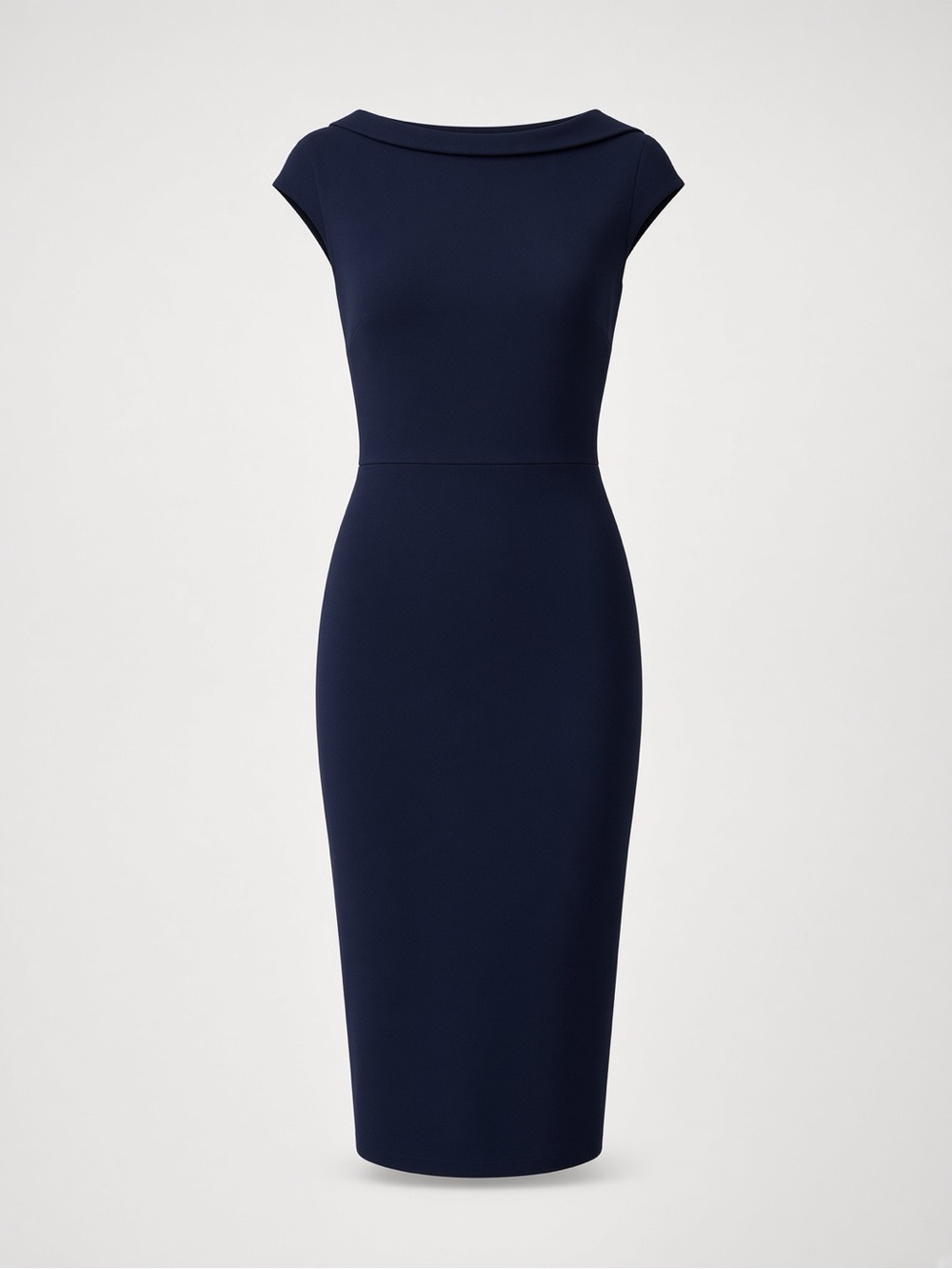 New York & Company Navy Midi Sheath Dress